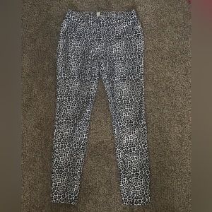 Leopard no zipper leggings by Michael Kors, pull on